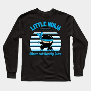 Little Ninja Blue Long Sleeve T-Shirt